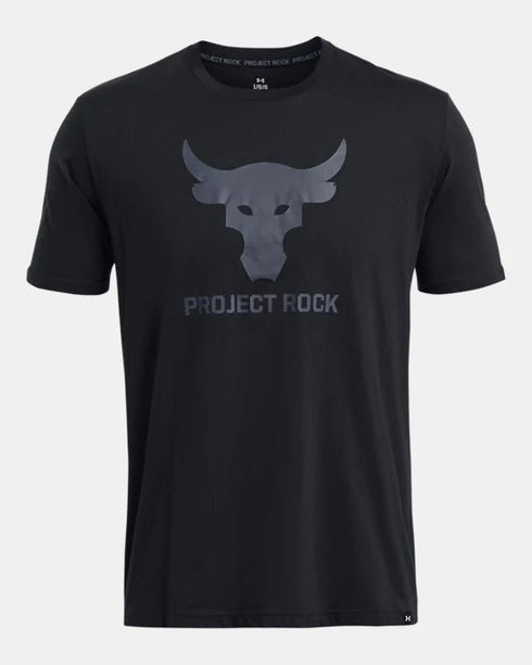 Under Armour tshirt for man אנדר ארמור חולצת טישרט פרוג'קט רוק בצבע שחור